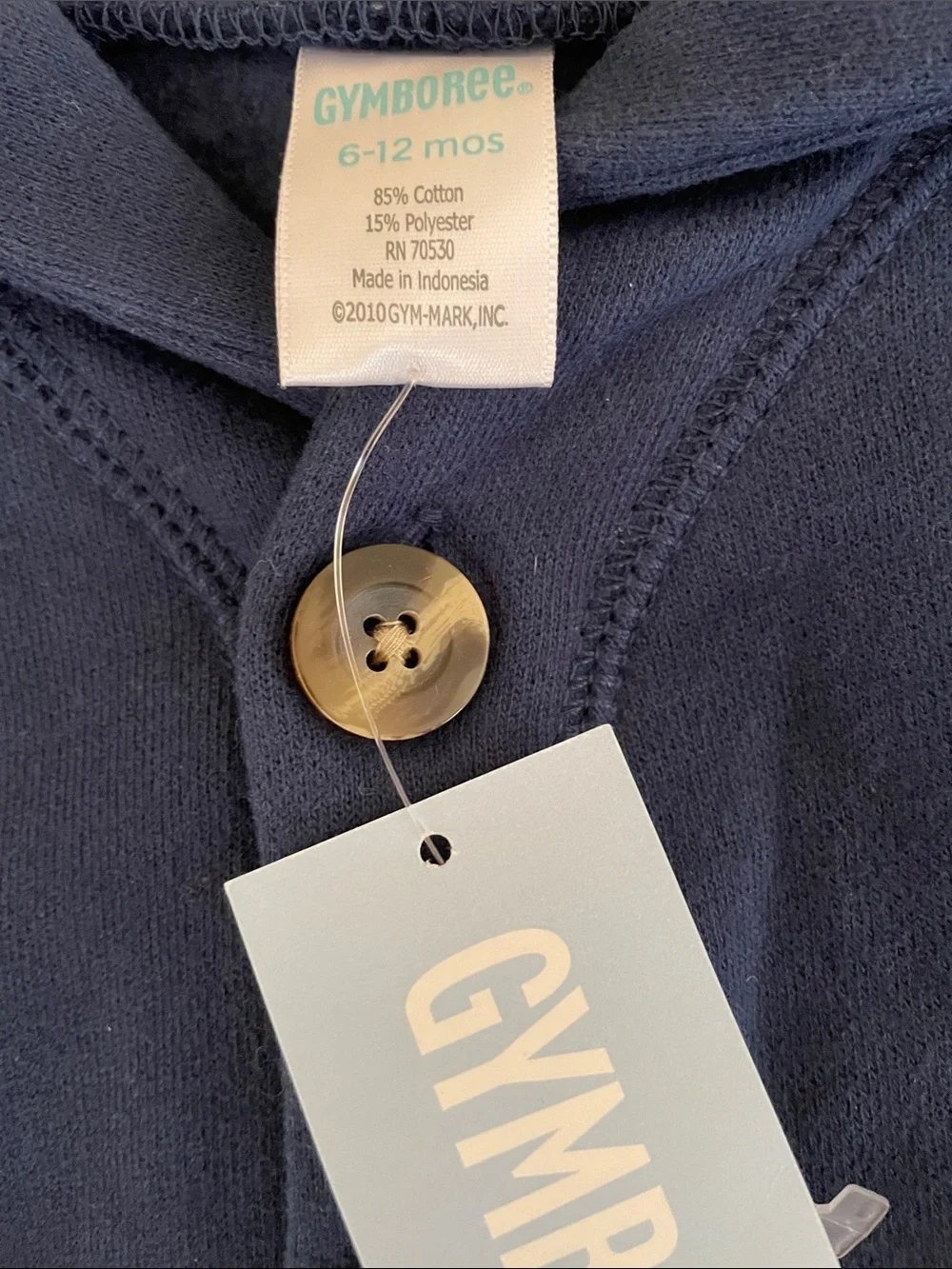 Gymboree Navy Cardigan with Lime Trim and Sleeve Stripes 6-12 Mo. NWT!